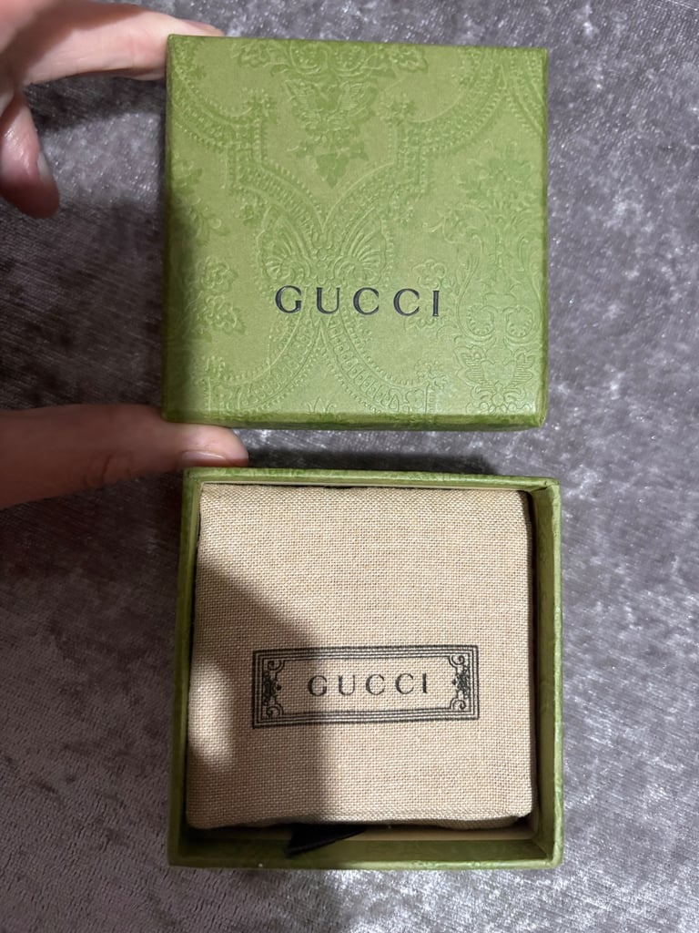 Gucci heart earrings, yellow gold plated, new