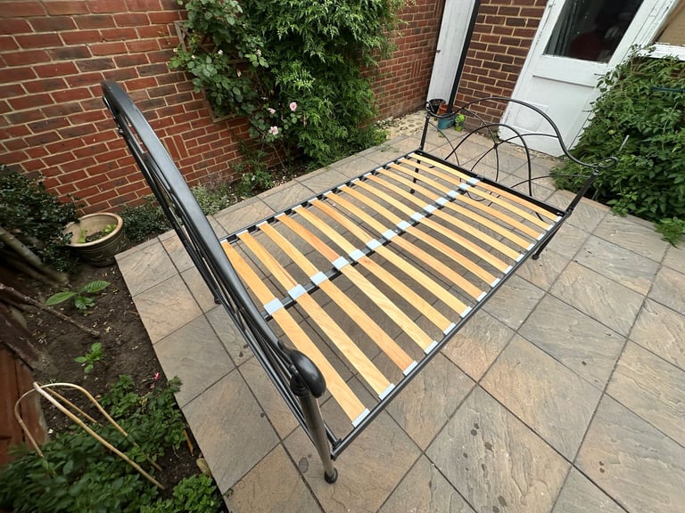 The Original Bed Company Ardo Iron Small Double Bed Frame, Great Condition, RRP £459