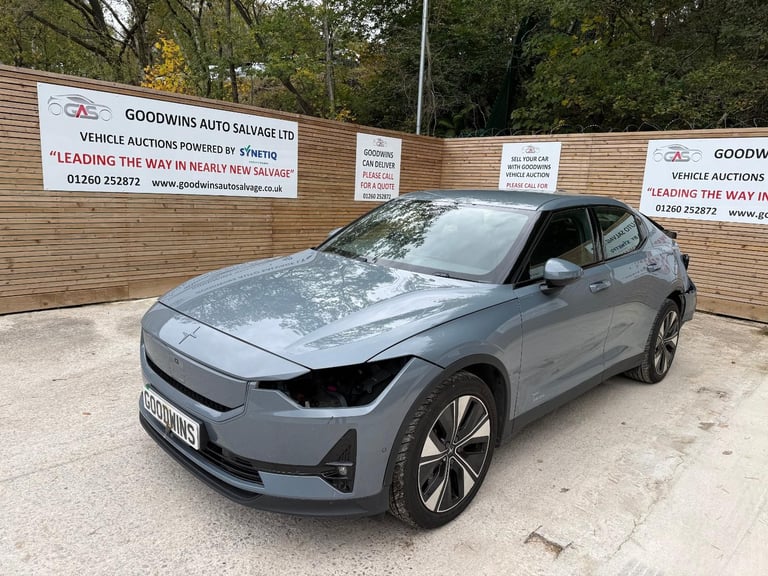 2023 73 POLESTAR 2 BASE EV RWD ELETRIC DIRECT DAMAGED REPAIRABLE SALVAGE 
