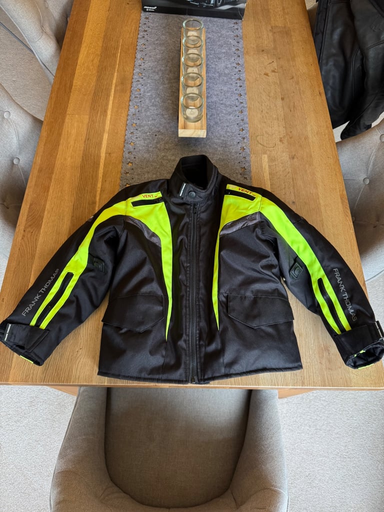 image for Frank Thomas kids motorcycle jacket - large kids