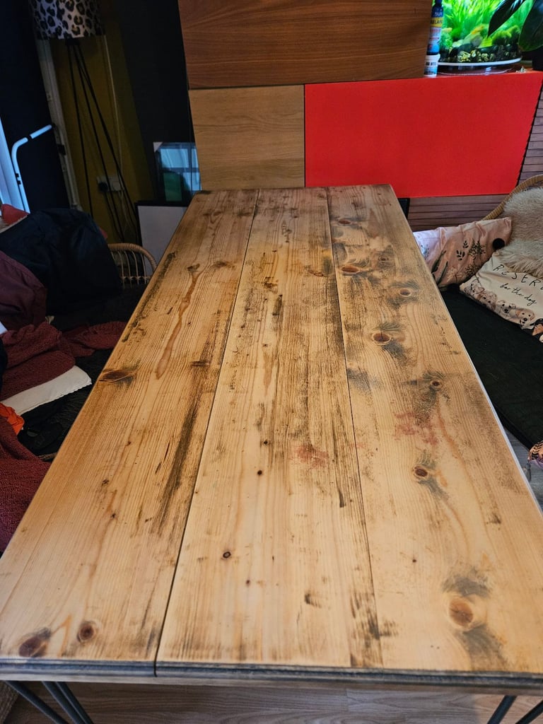 image for Beautiful rustic handmade dining table