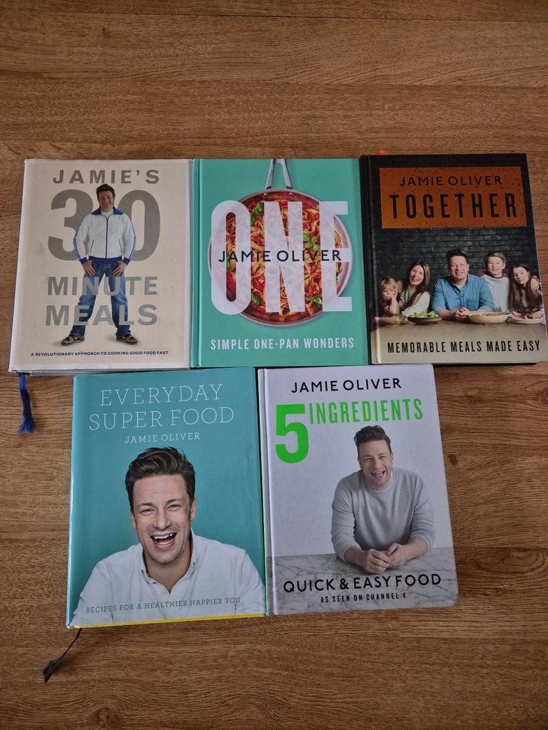 image for 5 Jamie Oliver Cookbooks