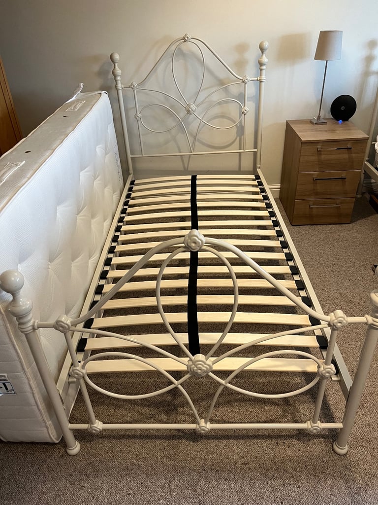 Two Laura Ashley single beds (frames and mattresses)
