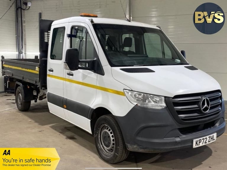 2022 Mercedes-Benz Sprinter 3.5t Progressive Crew Cab Tipper CHASSIS CAB DIESEL Manual