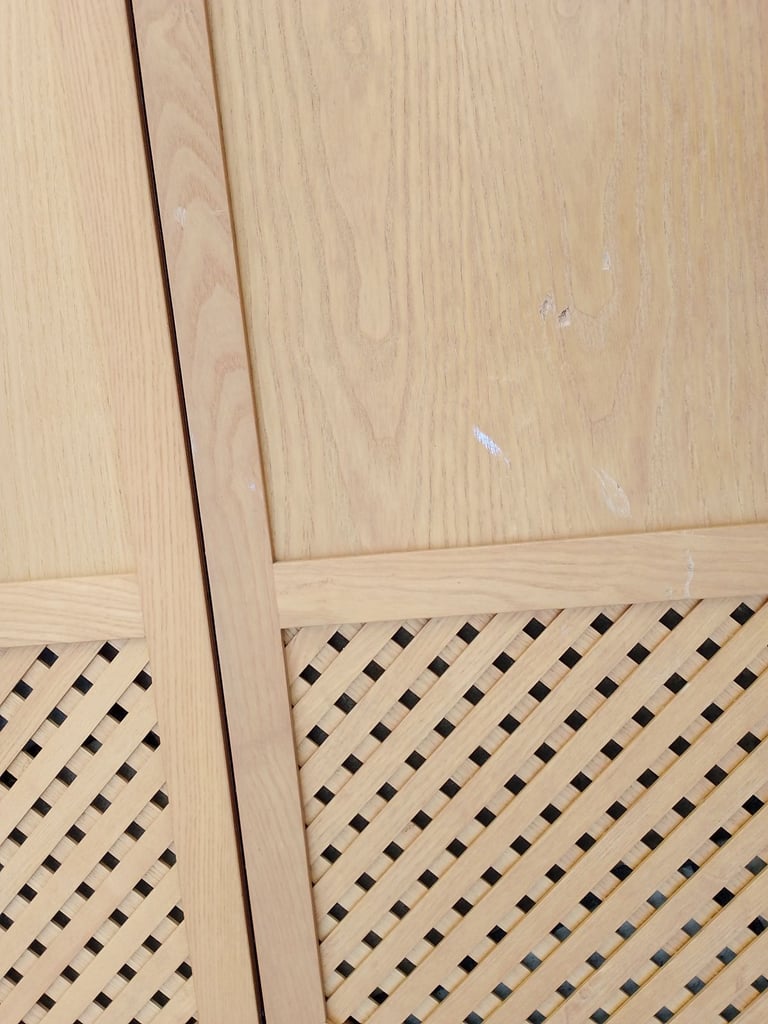 Wooden privacy screen room divider