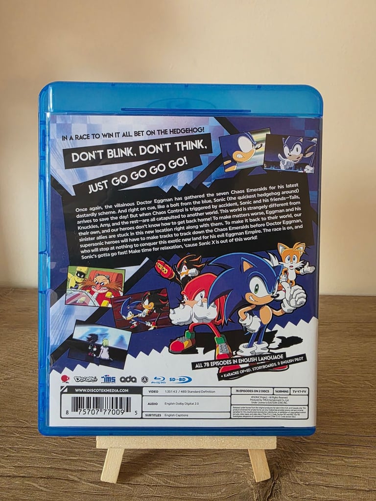 Sonic x and sonic the hedgehog complete bluray sets (discotek)