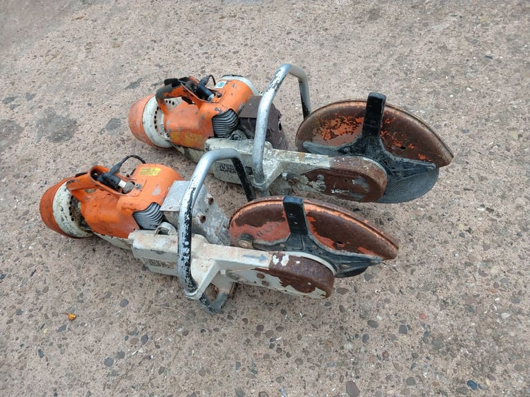 image for 2 X STIHL TS 350 SUPER PETROL DISK CUTTERS SPARES OR REPAIRS