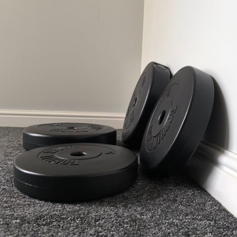 Barbell and Plates sets, total weight Approx. 70 kg, perfect for home gym 