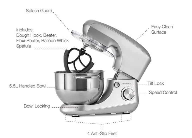 Stand mixer Andrew James brand