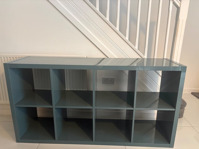 image for Ikea Kallax Shelving Unit in Teal