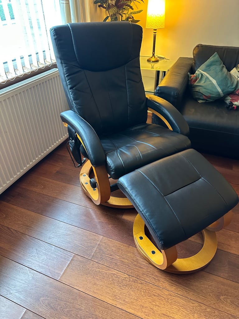 image for Reclining Massage chair with foot stool