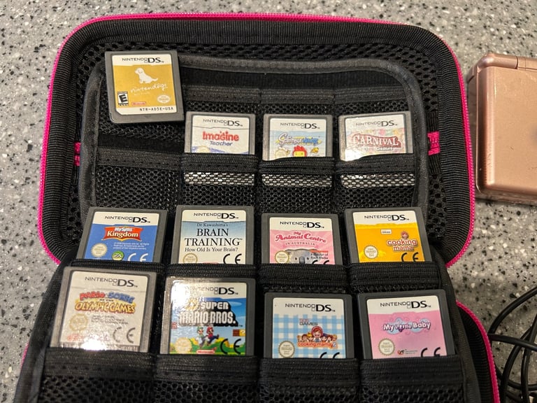 RARE Nintendogs - Nintendo DS Lite Handheld Console System, 12 Games. Collection