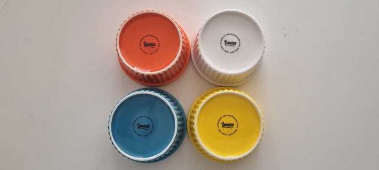 image for Sweese Set of 4 colourful Porcelain Ramekins