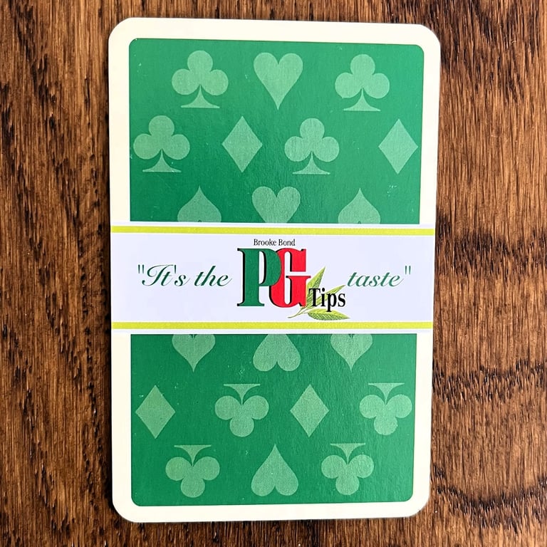 Pack/deck box of vintage PG Tips Tipps Family Trick Cards, Brooke Bond. Complete. £3 ovno. 