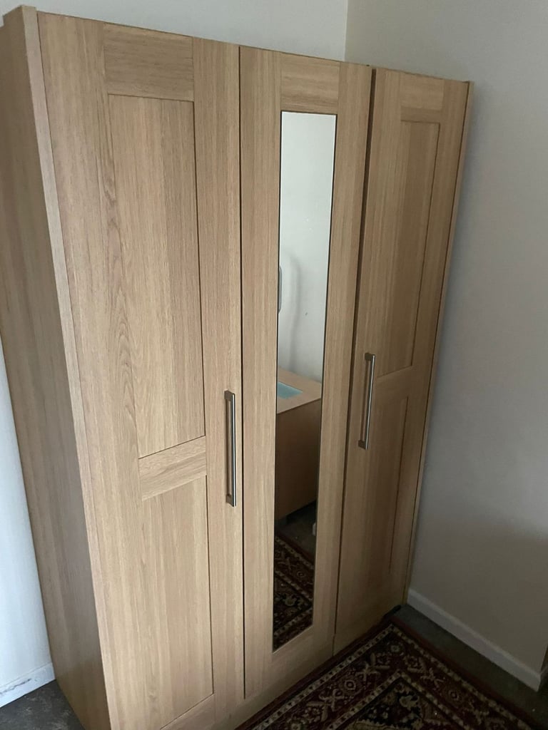 image for Ready assembled Edina tall 3 door mirrored wardrobe modern online price £431 our £250 