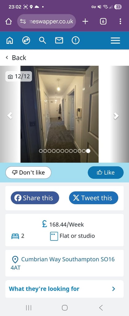 2 bedroom flat need 3 bedroom or 4 house 