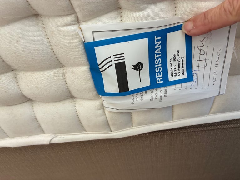 King size divan with headboard and mattress £65
