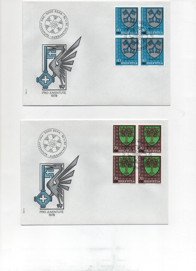 412 Switzerland first day covers