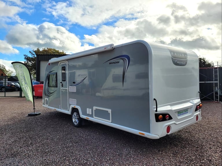 Bailey Pegasus Grande SE Brindisi 2023 Single Axle 4 Berth - 8FT Wide, Fixed Bed