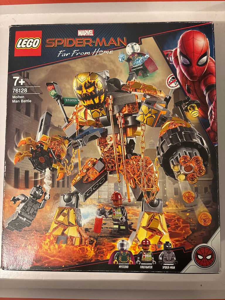 image for Lego 76128, Marvel Molten Man Battle