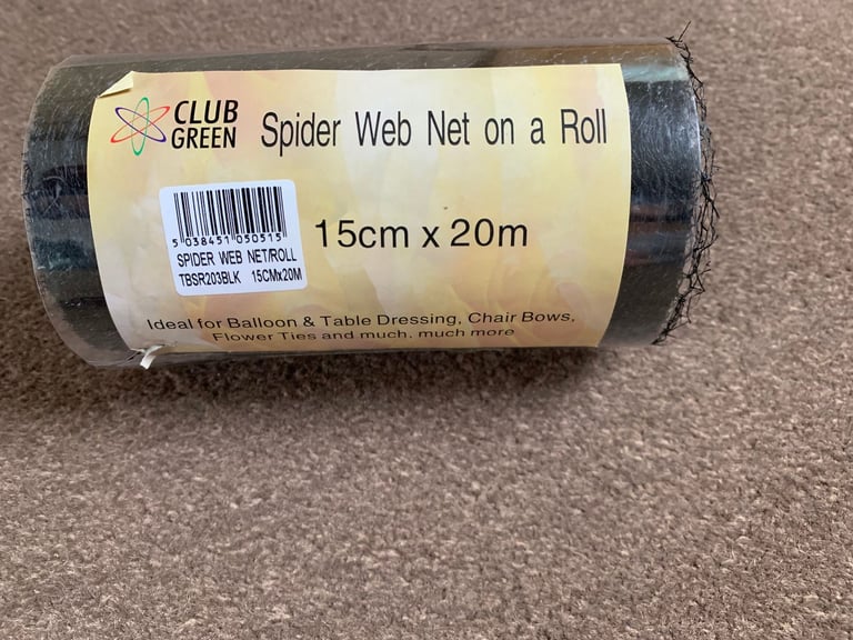 image for Spider web net on a roll 15cm wide, as new