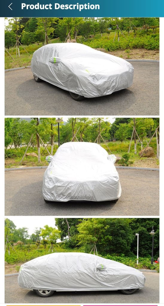 VEHICLE CAR COVER SIZE L SEE PICTURES 