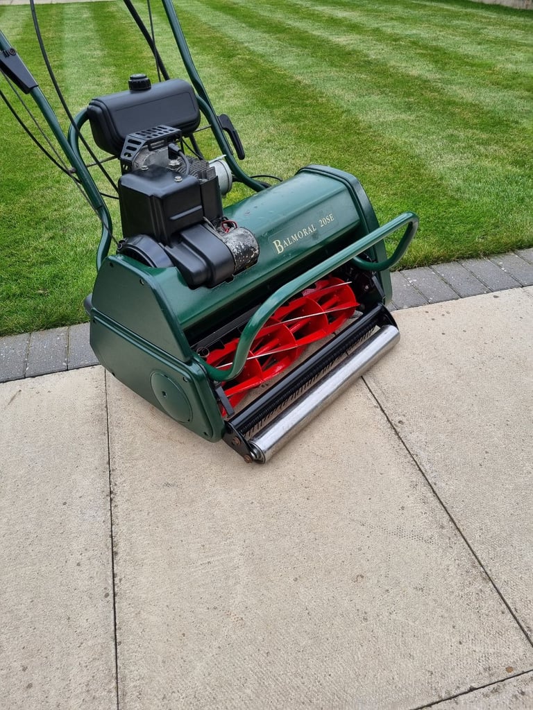 Serviced Atco Balmoral 20se Electric Start Self Propelled Petrol Cylinder Lawnmower
