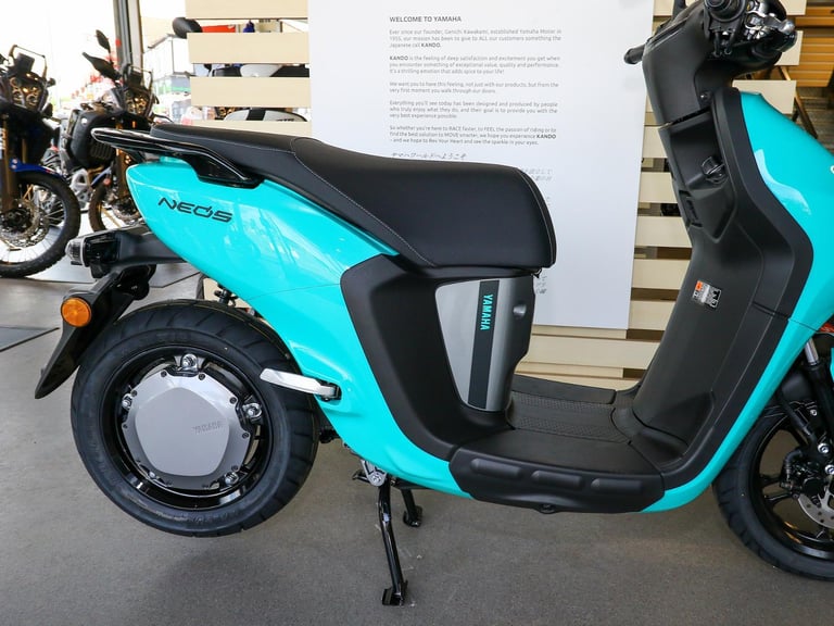 IN STOCK NOW! - NEW Yamaha NEO's Electric Scooter. (Aqua) £3,100 On The Road