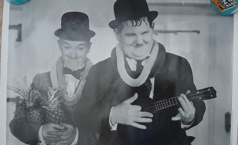 image for NEW LAUREL AND HARDY POSTER IN TUBE 