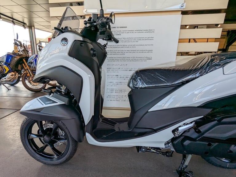 New 2025 Yamaha Tricity 125. Milky White. £4,801 On The Road (No Admin Fees)