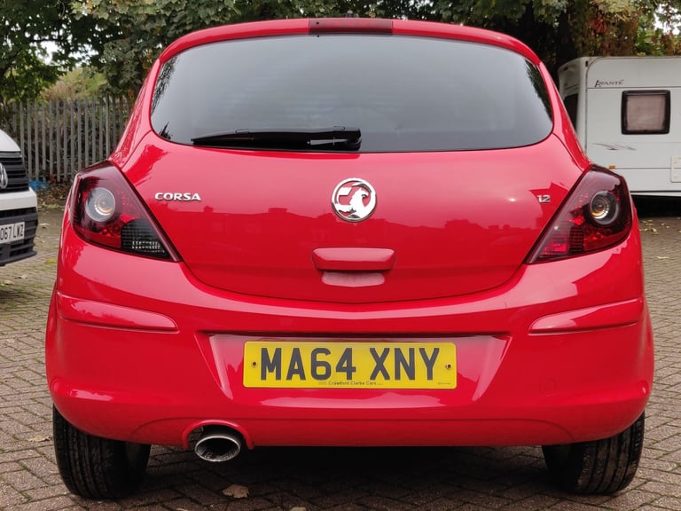 VAUXHALL CORSA 1.2 SXi 2014 64 REG RED 3 DOOR HATCH 5 SPEED MANUAL A/C 98K ULEX FREE EXCELLENT!