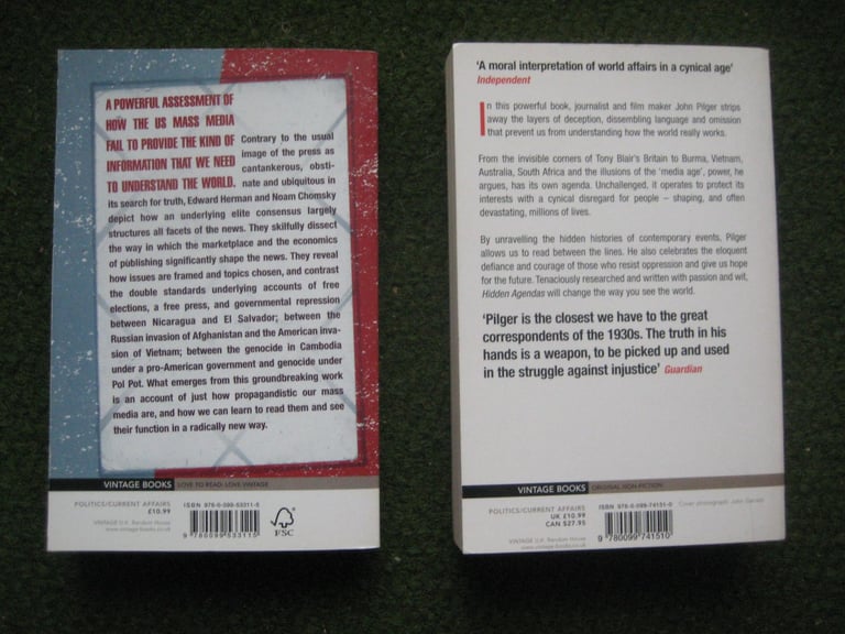 Manufacturing Consent & Hidden Agendas: 2 Views of  How World News Is Misrepresented for £2.00 Each