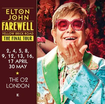 2x Elton John Concert Tickets 16 April 2023 - A2 Row V