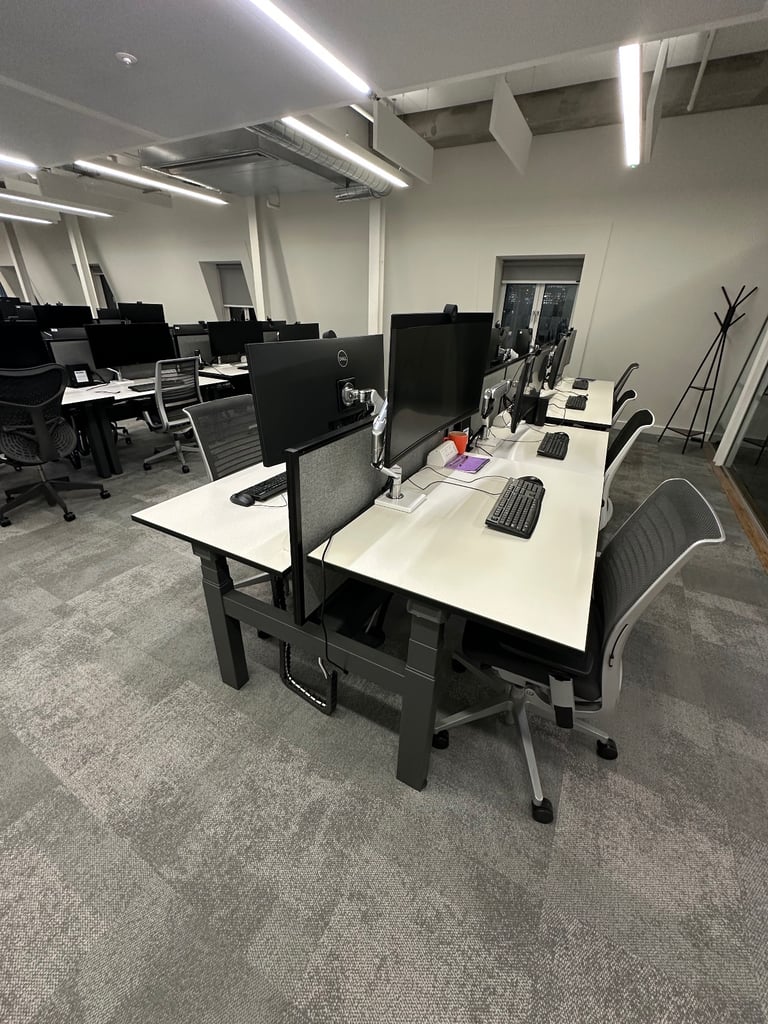 Office Desks - sit/stand back to back desks