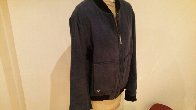  Rare Vintage 90's Designer BALENCIAGA PARIS Stylish Wool & Silk Warm Bomber Jacket. Size : 54 ( S )