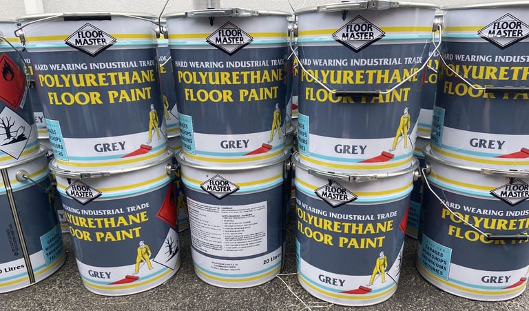Heavy Duty Polyurethane Floor Paint - 20ltr.....GRAY , FREE DELIVERY