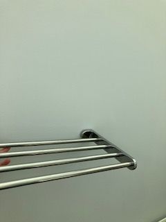 Bathroom chrome floating shelf
