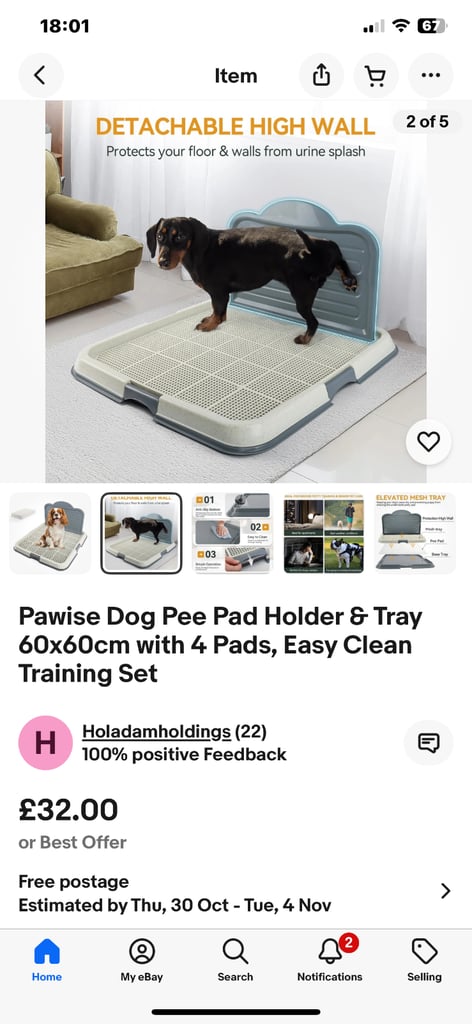 Dog pee pad holder and tray