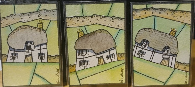 image for JOHN DEVITT Original Miniture watercolour paintings 2018