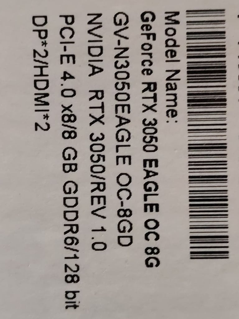 GIGABYTE EAGLE RTX 3050 OC 