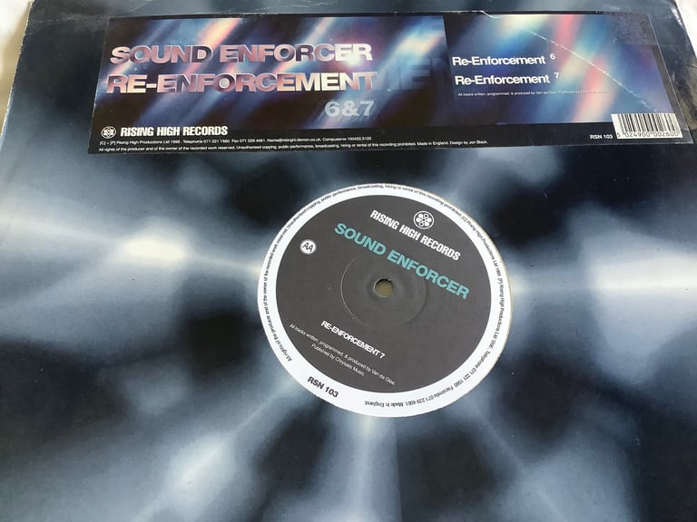 RISING HIGH RECORDS TECHNO MUSIC SOUND ENFORCER VINYL | in East London ...