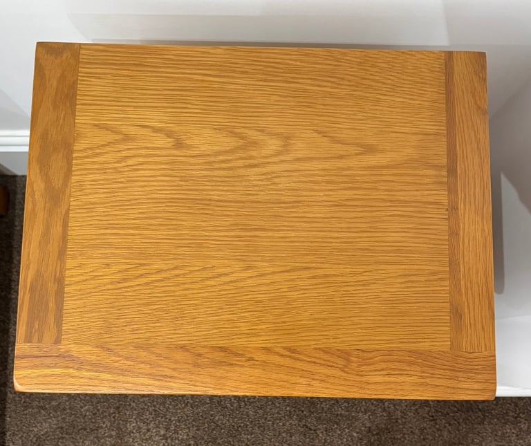 Oak 3 Drawer Bedside Table NEW