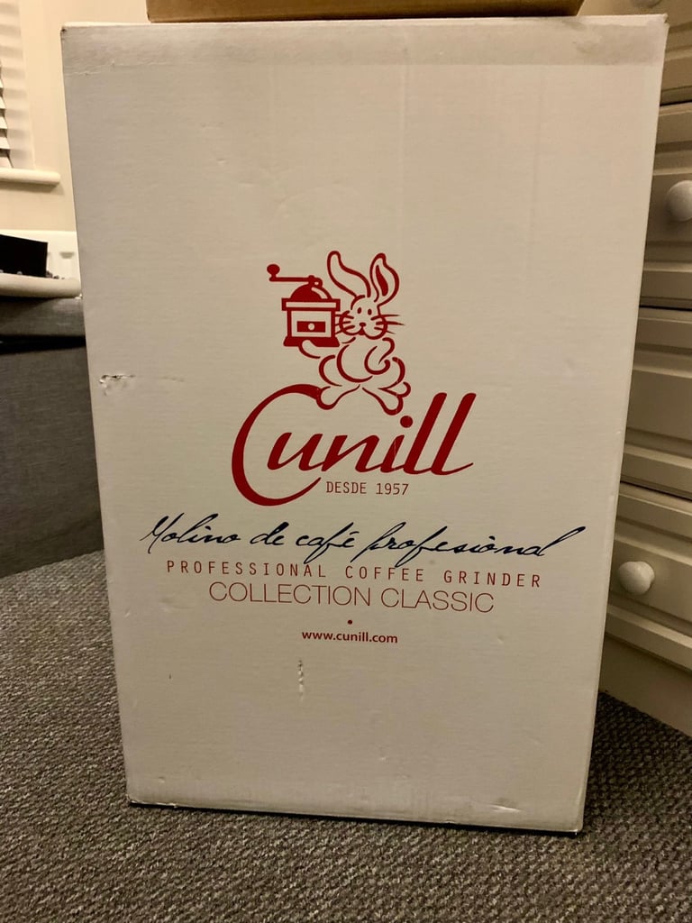 New Cunill professional coffee grinder.