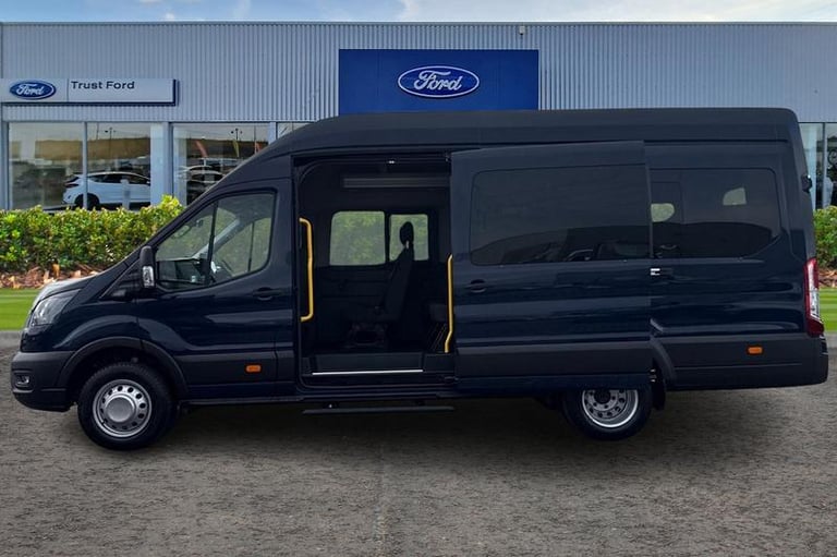 2025 Ford Transit 460 Leader L4 H3 ELWB High Roof 17 Seater Minibus RWD 2.0 EcoBlue 165ps, AI Min...