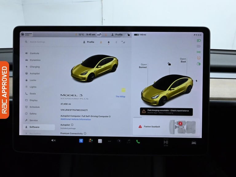 2021 Tesla Model 3 Standard Range Plus Saloon 4dr Electric Auto RWD (241 bhp) Saloon ELECTRIC Aut...