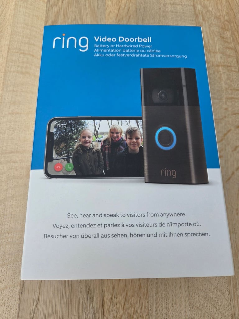 image for Ring Video Doorbell (2nd gen) 1080p HD - Venetian Bronze - Wireless