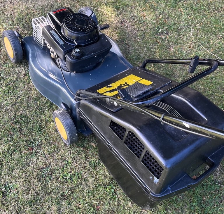 Alko petrol lawnmower VGC big 19”cut heavy gauge steel deck easy start mower serviced sharpened 