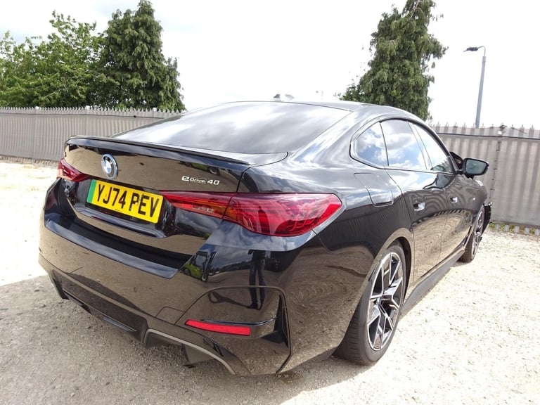 2025 74 REG BMW I4 EDRIVE40 M SPORT ELECTRIC AUTO DAMAGED REPAIRABLE SALVAGE