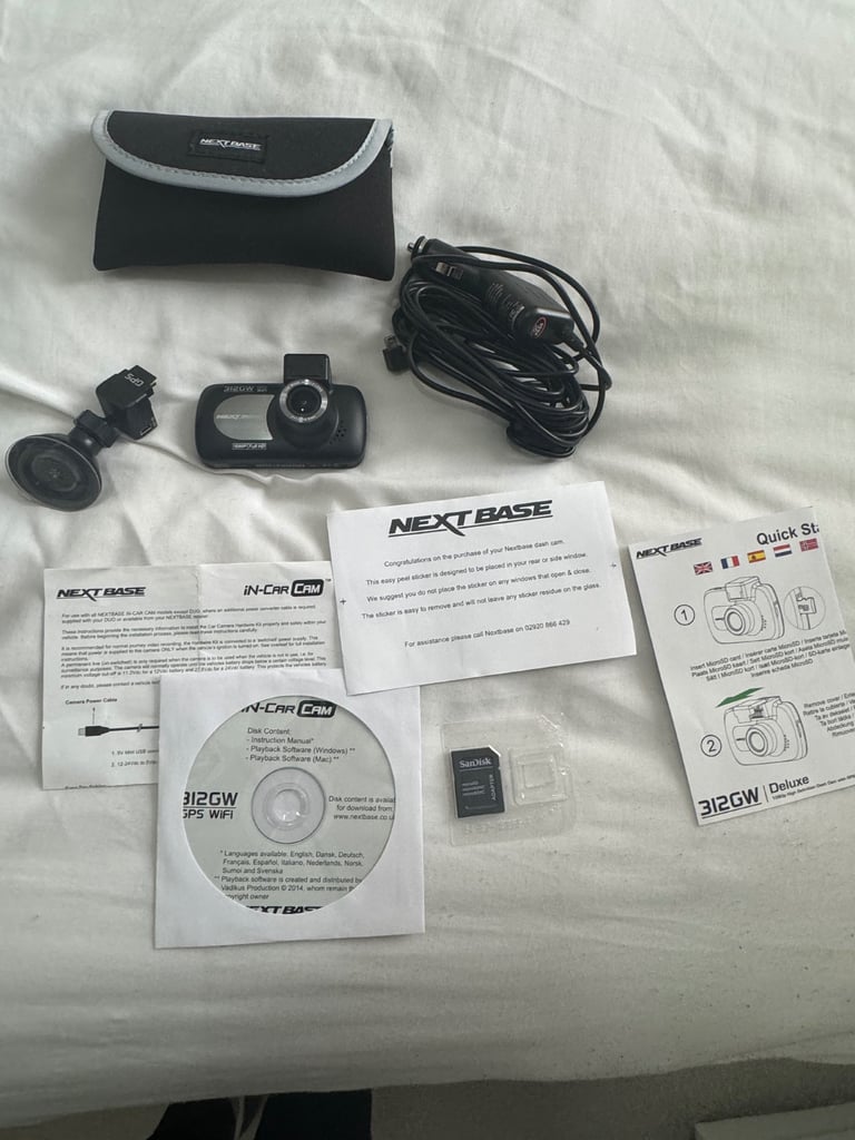 Nextbase 312GW In-Car Dash Camera + Extras RRP £180