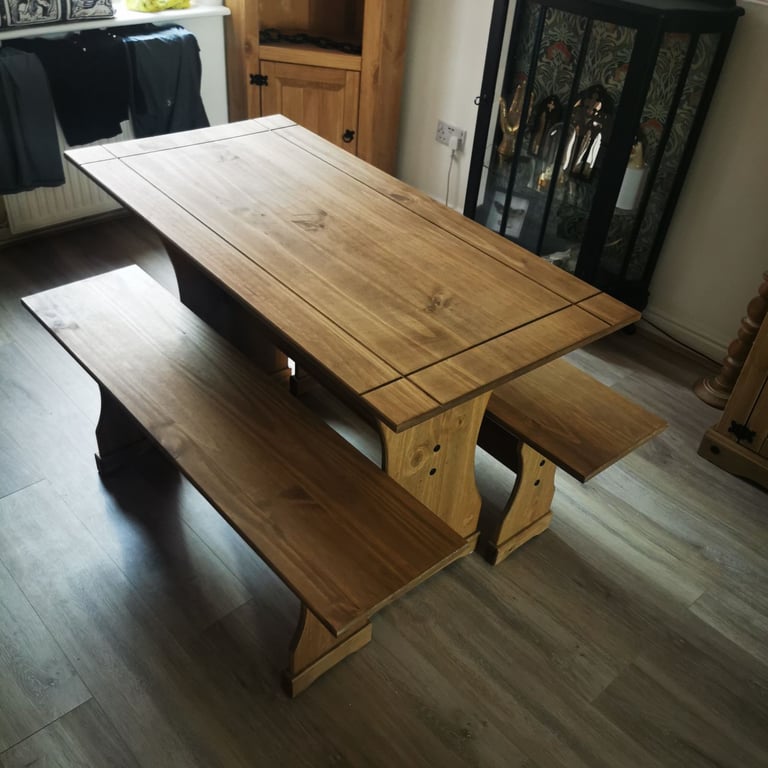 image for Corona Dining Set table + Benches 
